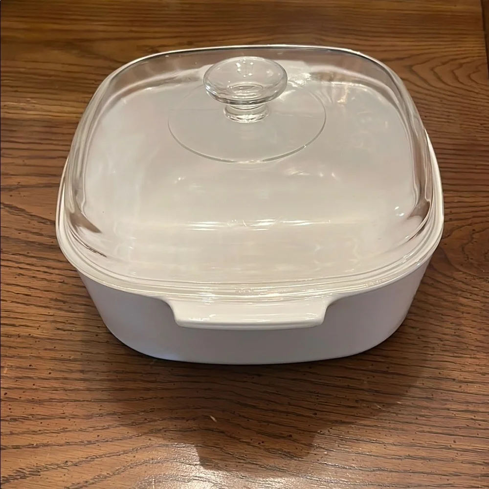 Corningware Spice of‎ Life White Casserole Dish with Lid